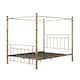 image 6 of Welwyn Vintage Victorian 4 Poster Antique Brass Metal Bed Frame (Double)