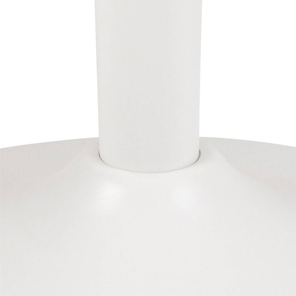 image 1 of Malta Ceramic Round Coffee Table in White 60x45cm