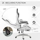 image 4 of Vinsetto Racing Style Gaming Chair with Reclining Function, White and Black
