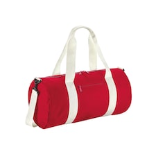 Bagbase Original Barrel Duffle Bag - Classic Red/Off White - One Size