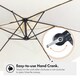 image 5 of VonHaus Banana Parasol 3M Ivory Cream Cream