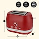 image 9 of Hamilton Beach Kettle, Toaster & Microwave Set, Ella, 1.7L Electric Kettle, Wide Slot Toaster 2 Slice, Microwave, 20L Retro, Kettle & Toaster Set, Red