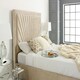 image 4 of Downtown Plush Superking Bed Frame - Beige