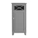 image 1 of Teamson Home Dawson Contemporary Wooden Narrow Floor Storage Cabinet with Door, Gray