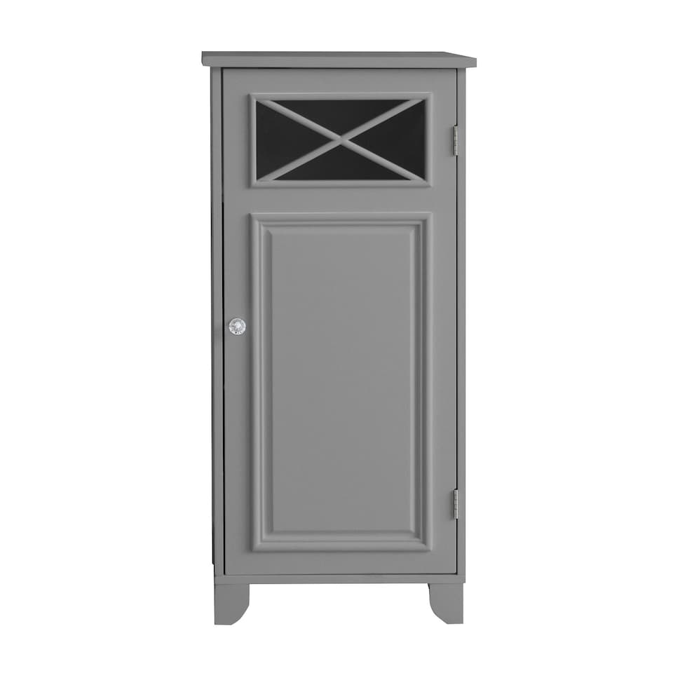 image 1 of Teamson Home Dawson Contemporary Wooden Narrow Floor Storage Cabinet with Door, Gray