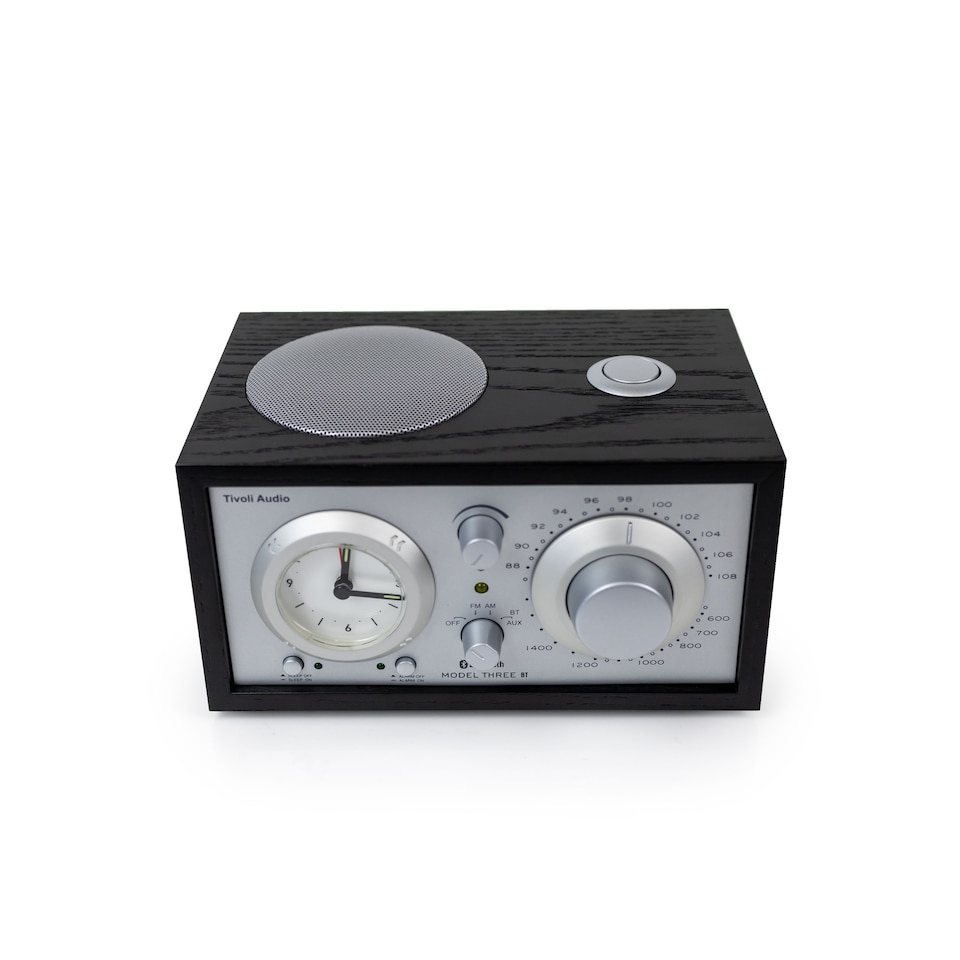 image 1 of Tivoli Audio - Model Three BT with USB-C - Black Ash/Silver