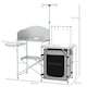 image 7 of Outsunny Camping Kitchen with Cupboard Folding Camping Table with Carrying Bag