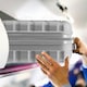 image 5 of 55x40x20cm Ryanair (Priority) TUI, Carry on Cabin Suitcase Hard Shell Approved for 60+ Airlines Silver | Silver | Cabin Bag