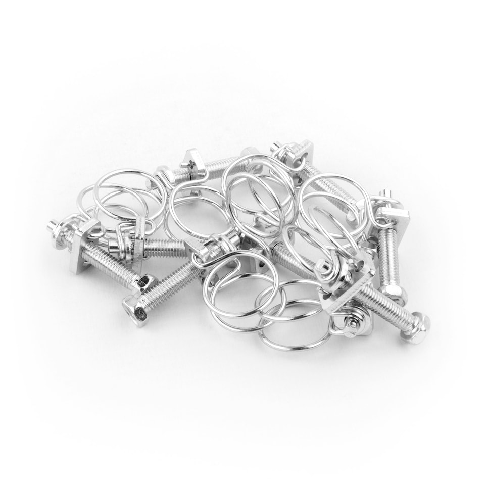 image 1 of KCT Universal 13-16mm Double Wire Clips for Hose Pipe - 10 Pack