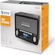 image 10 of Vintage Style Stereo DAB/DAB+ & FM Radio – Grey Wood Cabinet, Bluetooth, Clock Radio Alarm, AUX IN for Smart Phone/Tablet / MP3 Player – Mains or Battery