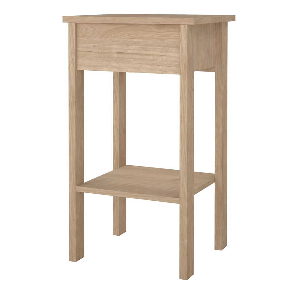 image 1 of Madrid Bedside Table with 1 Drawers in Jackson Hickory Oak