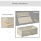 image 4 of HOMCOM 3 Drawer Storage Chest Unit Home w/ Shelves Home