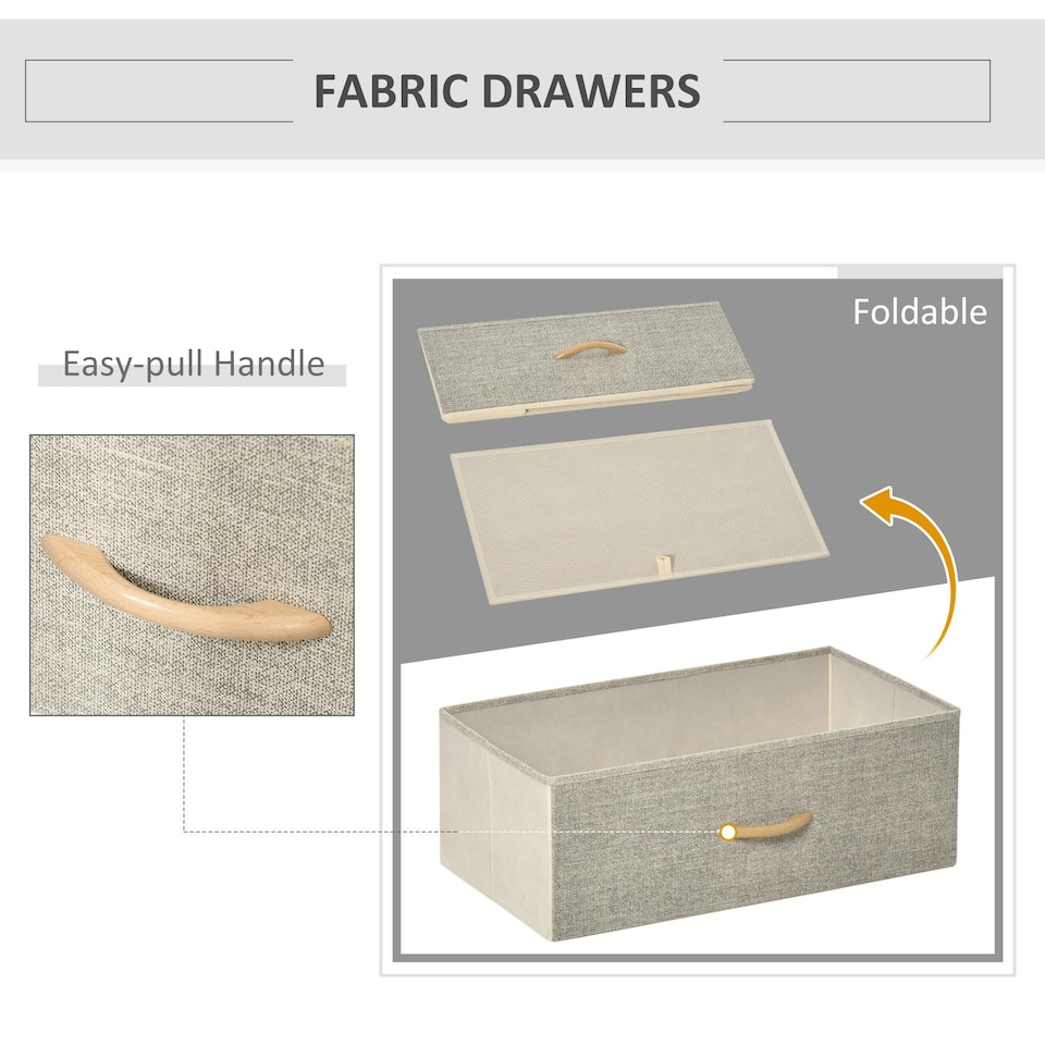 image 1 of HOMCOM 3 Drawer Storage Chest Unit Home w/ Shelves Home