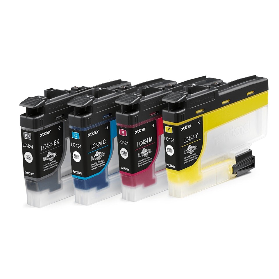 image 1 of Brother LC424VAL 4 Colour Ink Cartridge Multipack Multi | 3x Compatible Brother LC424VAL 4 Colour Ink Cartridge Multipacks
