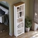 image 2 of Vida Designs Arlington 5 Tier Bookcase Shaker Style Display Storage, White & Oak