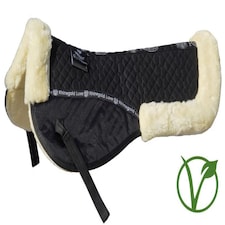 Rhinegold Luxe Fur Saddle Pad | White | Colour: White/Natural
Size: Full
