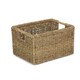 image 1 of Large Nordic Seagrass Storage Basket | Green | Green