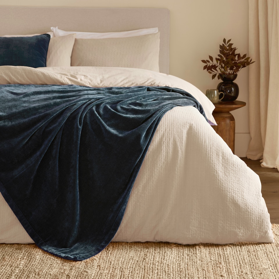 image 1 of Yard Heavy Chenille Velvet Throw