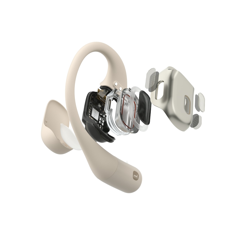 image 1 of SHOKZ OPENFIT BEIGE SPORTS HEADPHONES