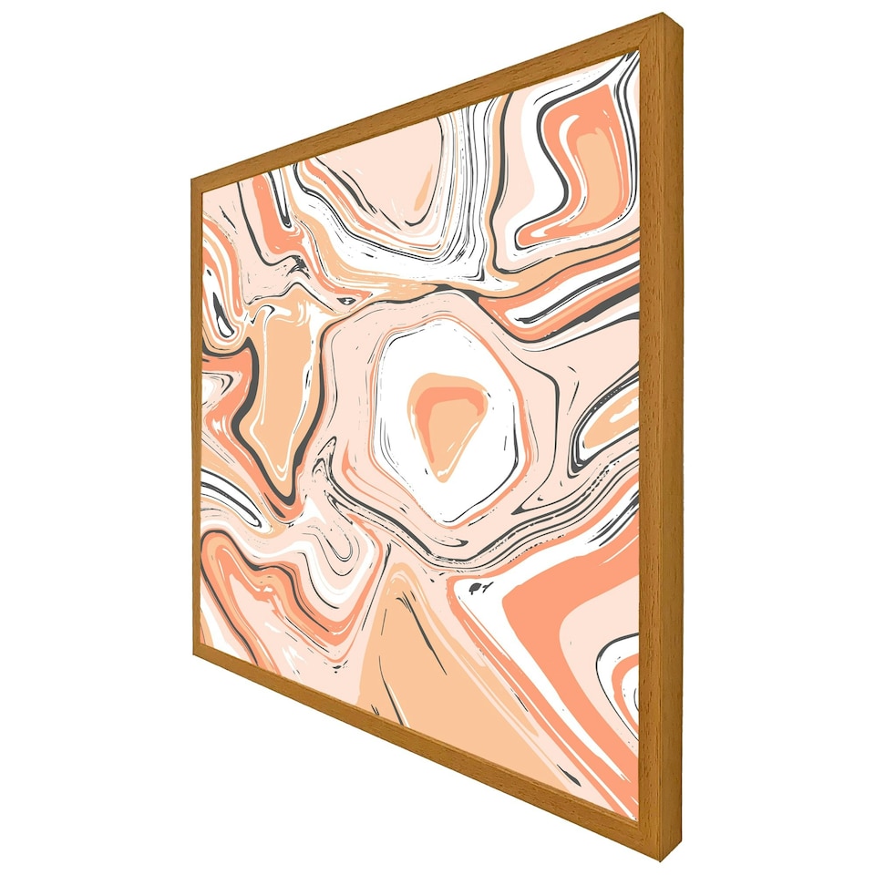 image 1 of Pink marble (Picture Frame) Brown | S
