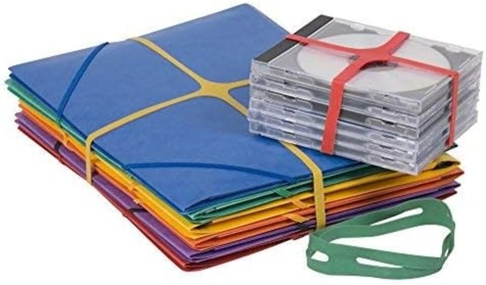 image 1 of 100gm Assorted Colours X-Band 100x11mm