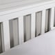 image 5 of Small Double White Wooden Bed 4ft Solid Pine Furniture High End Slatted Base