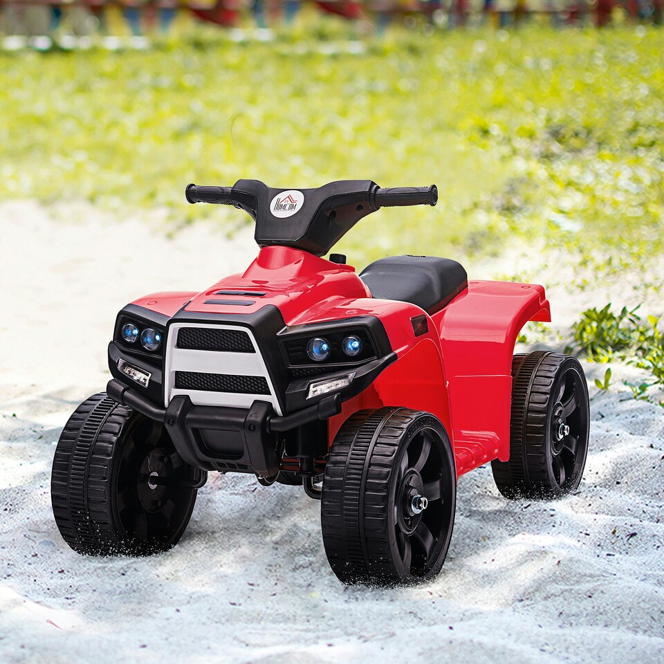 image 1 of HOMCOM 6 V Kids Ride on Cars Electric ATV for 18-36 months Toddlers Black+Red