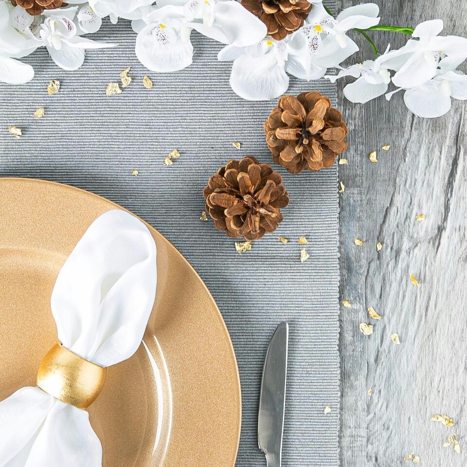 image 1 of Argon Tableware Metallic Charger Plate - 33cm - Gold Gold