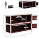 image 7 of PawHut Rabbit Hutch, Guinea Pig Cage 2-Tier Bunny House w/ No-Leak Trays