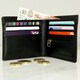 image 5 of Personalised Script Font Leather Wallet Black