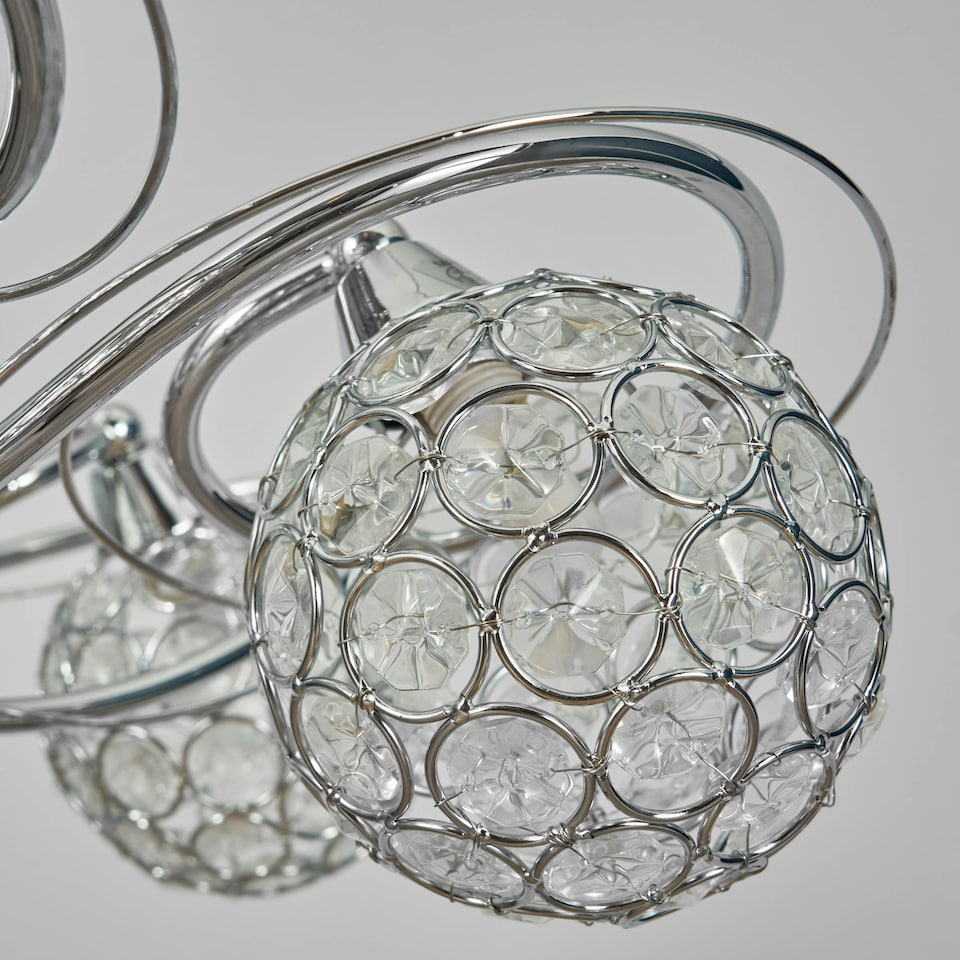 image 1 of BHS Orianna 5 Light Ceiling Light, Chrome