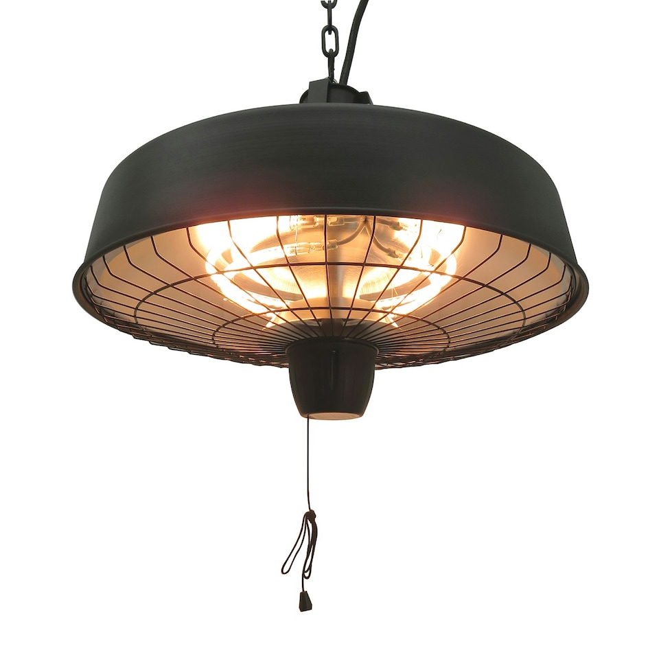 image 1 of Outsunny Adjustable Infrared Halogen Ceiling Mounted Light Heater 1000/2500W