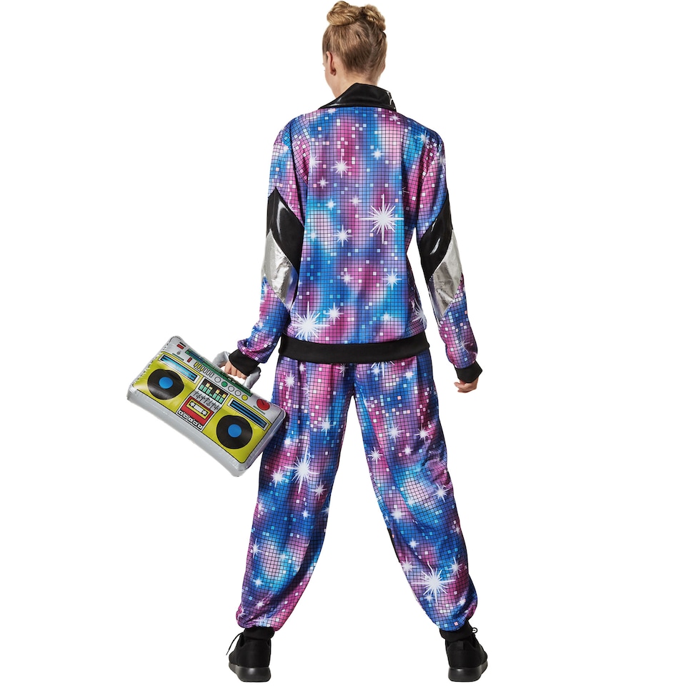 image 1 of Womens Fancy Dress Costume - Retro Disco Tracksuit | Blue | blue | 2XL | 1