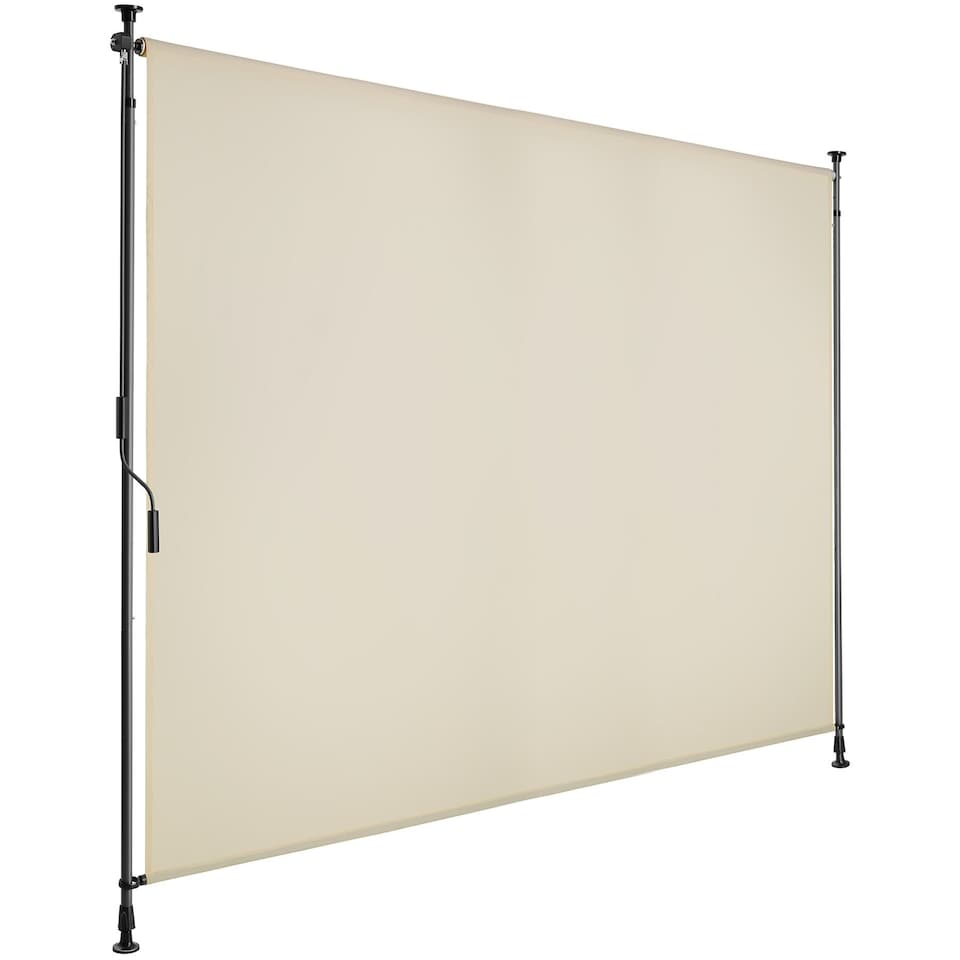 image 1 of Retractable Awning Taija - tooless installation, with hand crank, retractable and UV blocking | Cream | beige | 200 x 310 cm | 1
