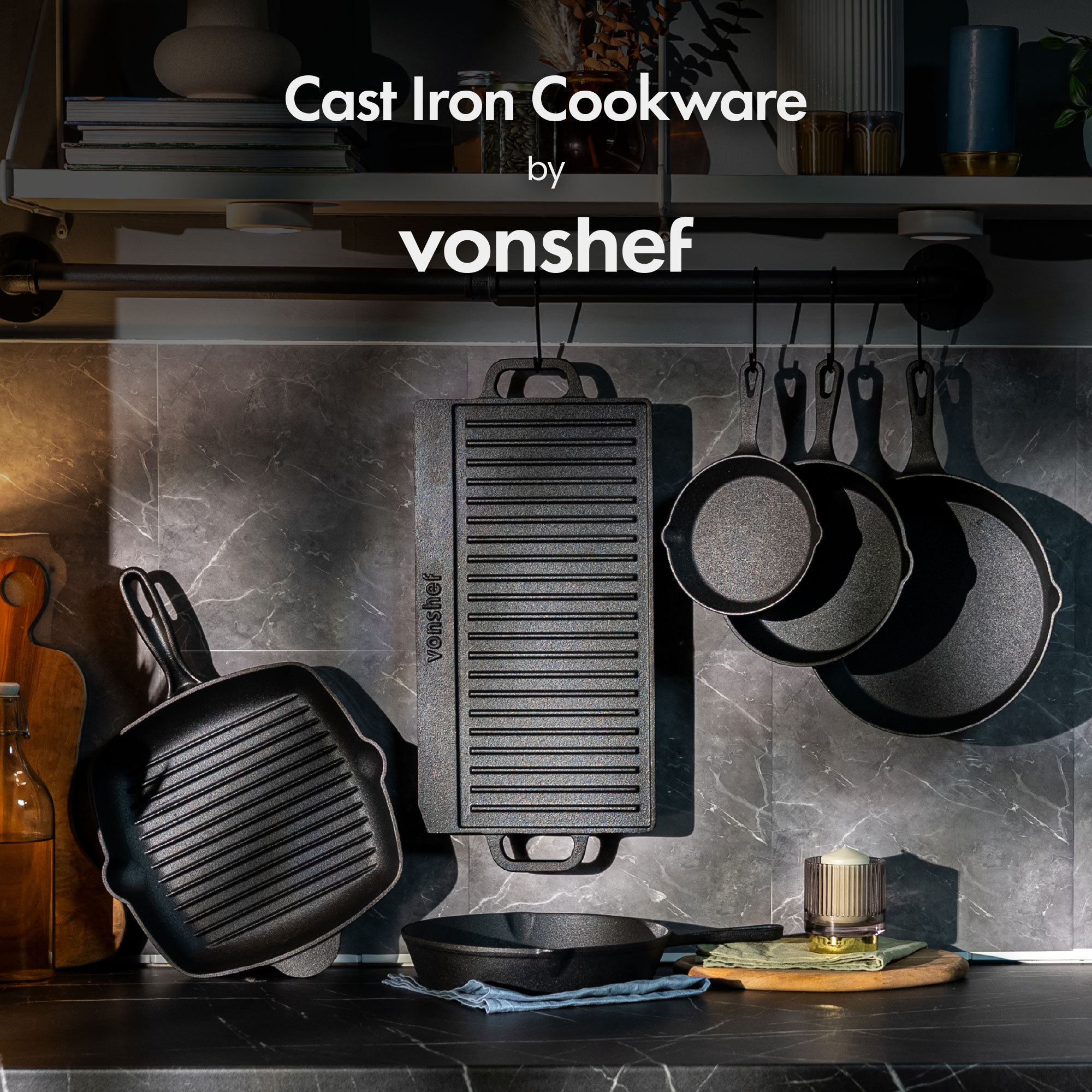 Cast Iron Round Fajita Pan,Cast Iron Teppanyaki Plate With Wooden Base