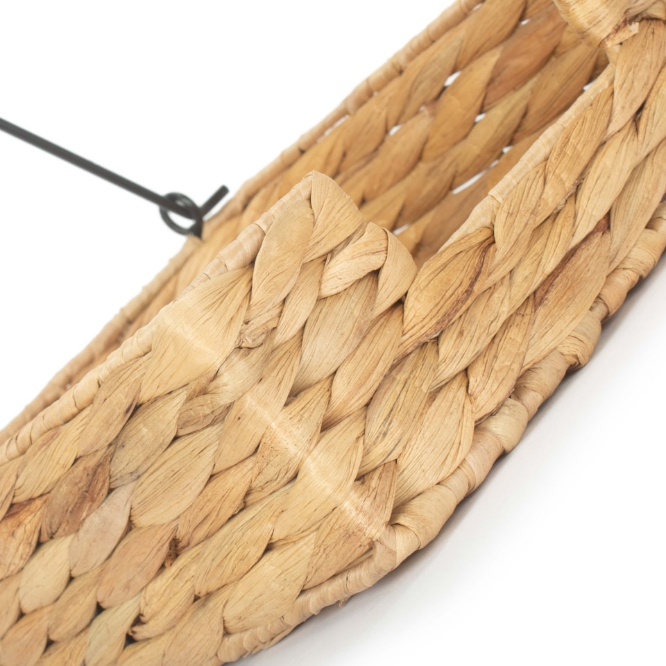 image 1 of Water Hyacinth Napkin Holder | Brown | Brown | Not provided