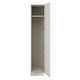 image 2 of J-Pull Handleless White Single Wardrobe with Single Rail White
