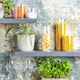 image 5 of Argon Tableware Glass Storage Jars with Metal Lids - 1.5 Litre - Gold - Pack of 6