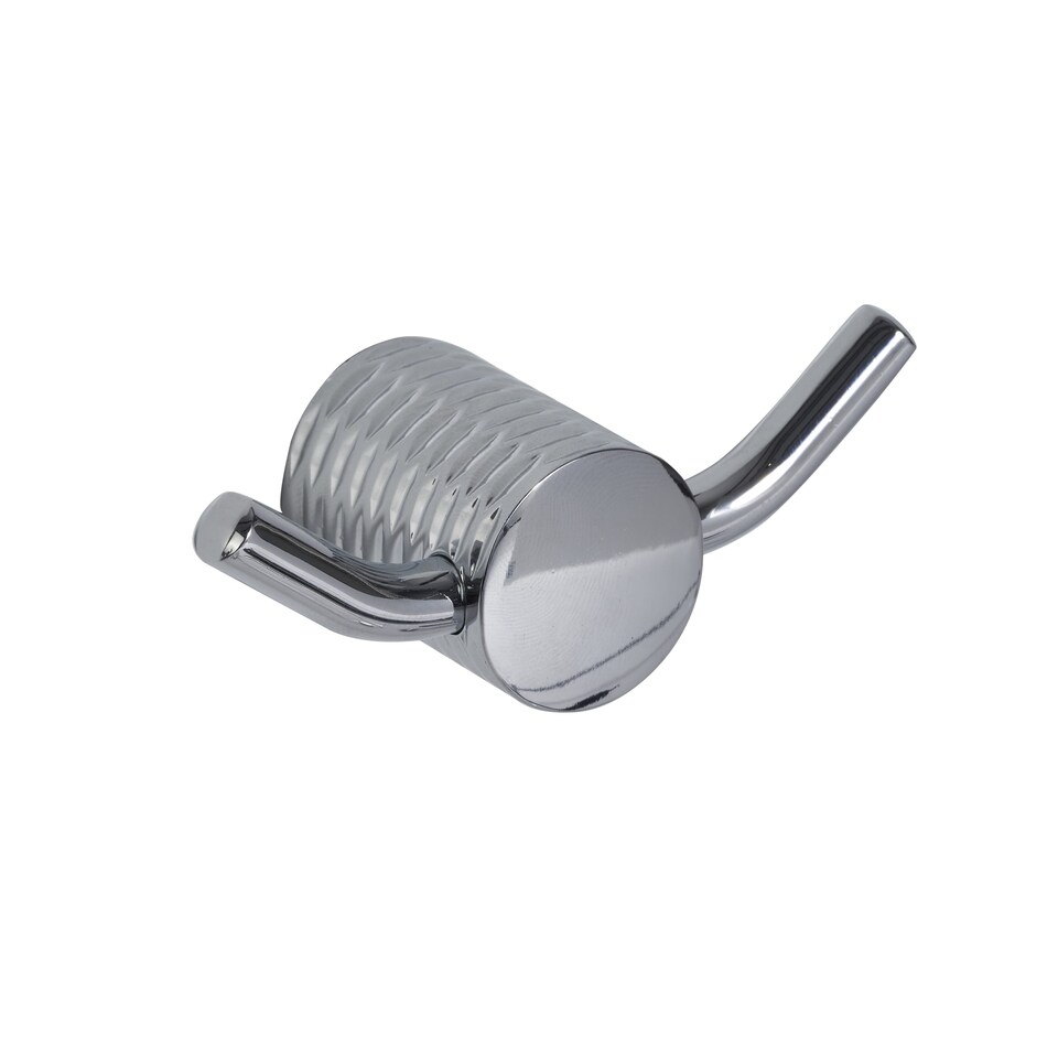 image 1 of Showerdrape Vitality Chrome Stainless Steel Wall Mounted Double Robe Hook | Silver | 1
