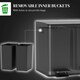 image 6 of HOMCOM 2 x 15L Dual Kitchen Bin Pedal Bin for Recycling and Waste, Black Black | 41.7L x 36.6W x 43.2H cm