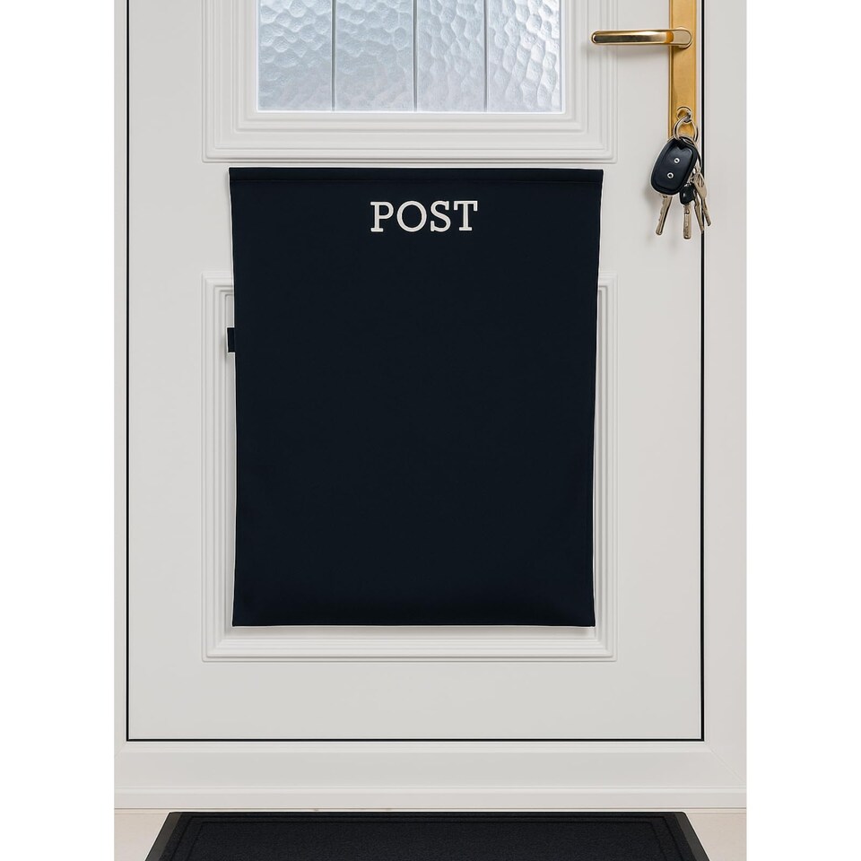 image 1 of Letter Box Catcher [White] - Post Catcher for Letterboxes Indoor, No Tools or Screws Needed - 52 x 40 cm Dog Proof Mail Catchers Bag, White Letter Box for Front Door