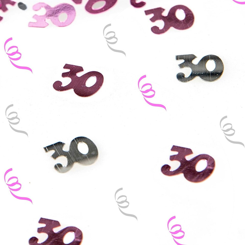 image 1 of 2 x 14g 30th Pink Happy Birthday Confetti