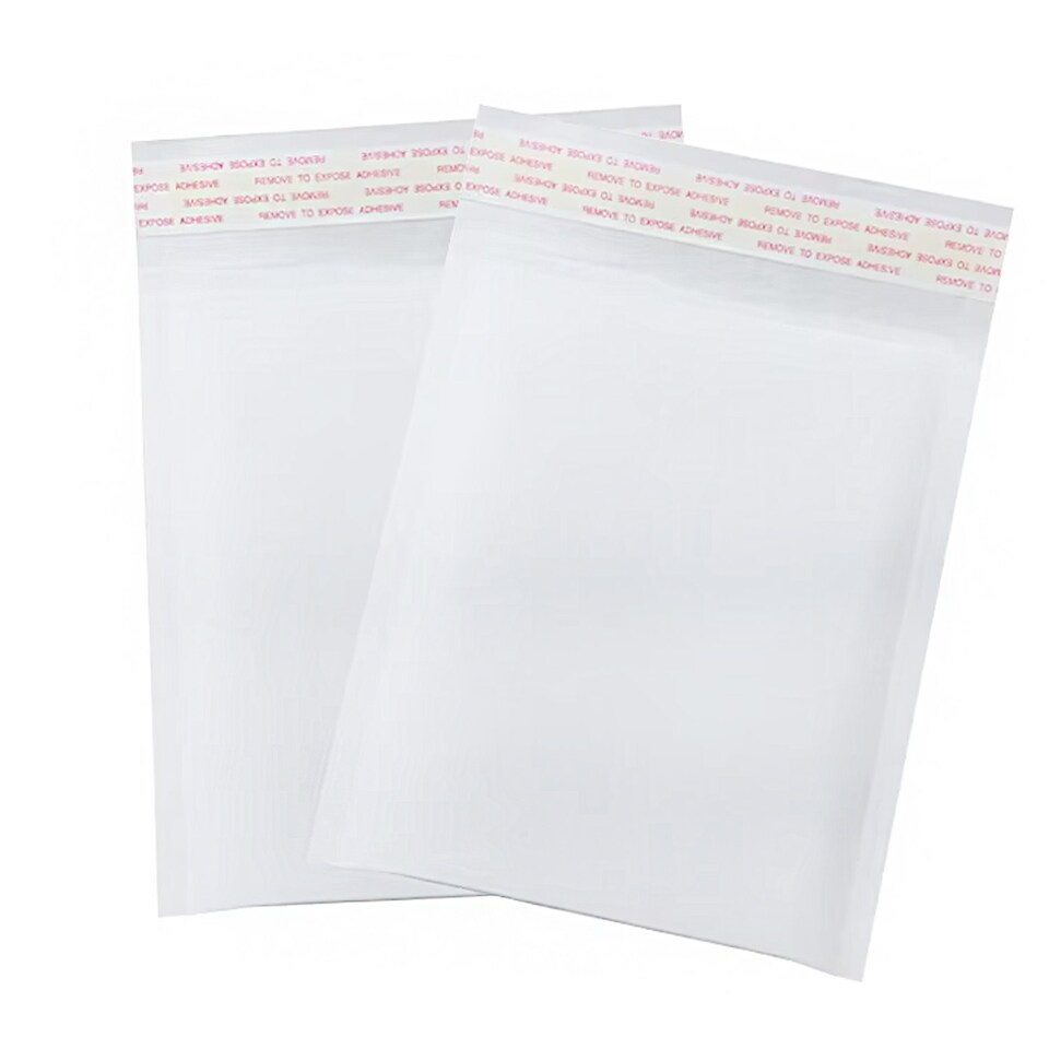 image 1 of 100 x Size CD (165x170mm) White Padded Plain Bubble Lined Peel & Seal Lightweight Postal Envelopes