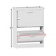 image 3 of Vida Designs 2 Drawer Shoe Cabinet Shoe Rack Storage Cupboard, White