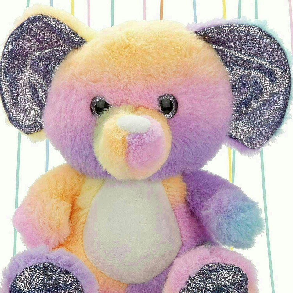 image 1 of Luxury Rainbow Elephant Plush 25cm - Cuddle Crew