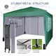 image 4 of MCC Direct Gazebo 3x3 Pop up with Sides Green | Green | Green