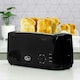 image 3 of Quest 4 Slice Toaster With Wide Slots - Black