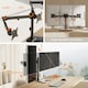 image 3 of VonHaus Adjustable Triple Monitor Stand for 17-27" Screens