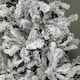 image 5 of 7ft (2.1m) Snow Flocked Artificial Christmas Tree with Green Metal Stand and 655 Tips