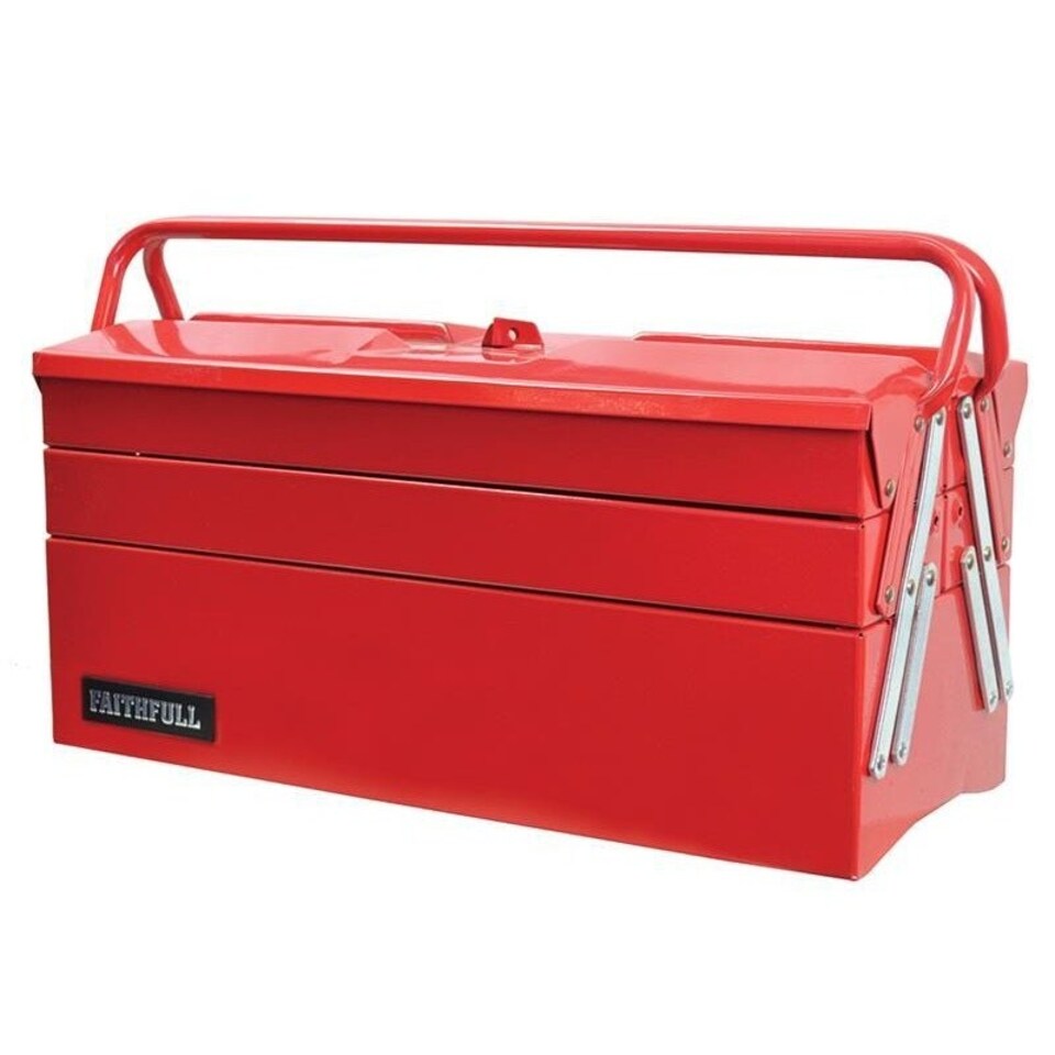 image 1 of Faithfull Cantilever Toolbox - Multi Colour - 40cm (16in) | Multi